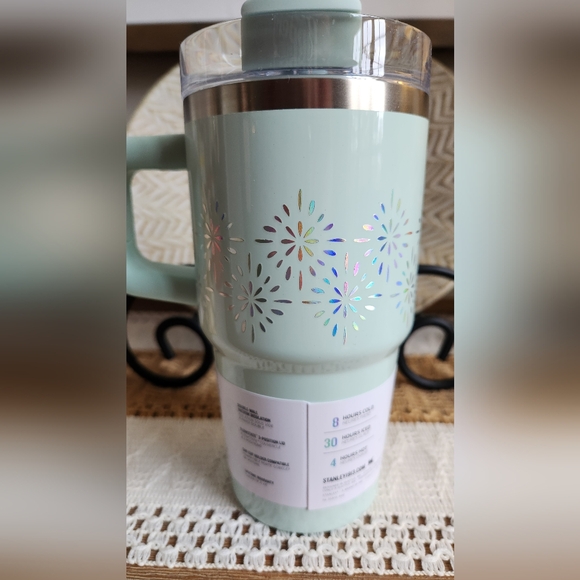 Stanley SEAGLASS GLOSS 20oz Tumbler w/ handle Winter wonderland Collection - Picture 4 of 7